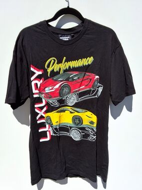 Super Massive Brand Graphic Car T-Shirt - Black (Size L)